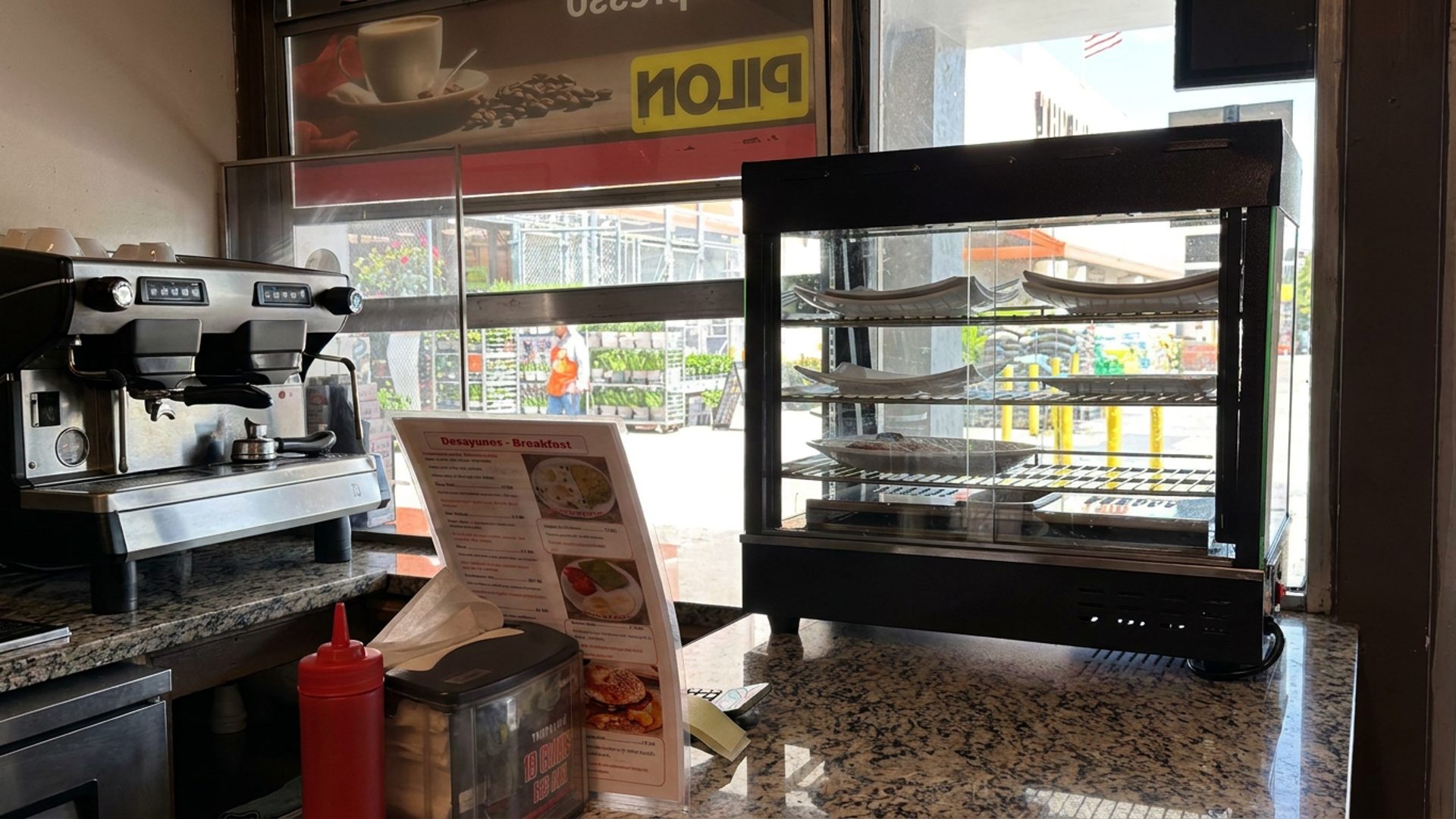 A neighborhood café, twice over