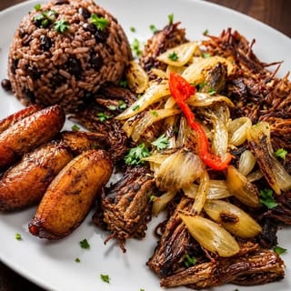 VACA FRITA (Flat Iron Grilled Shredded Beef)