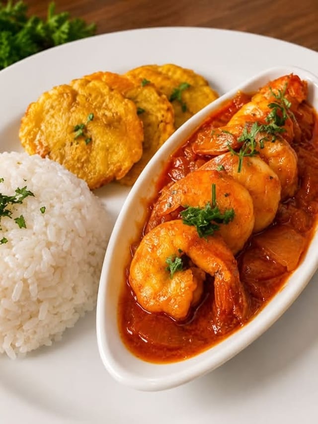 CAMARONES ENCHILADOS (Shrimp Creole).