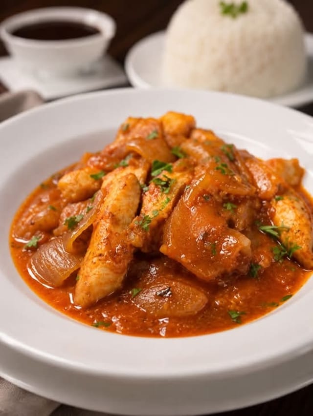 TROCHOS DE PESCADO EN SALSA.