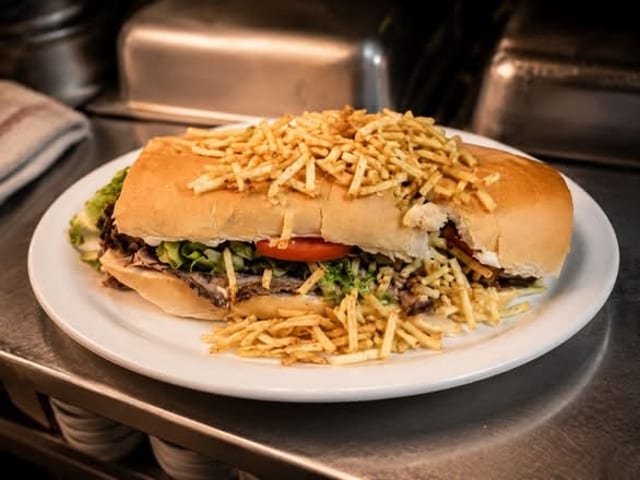 PAN CON BISTEC.