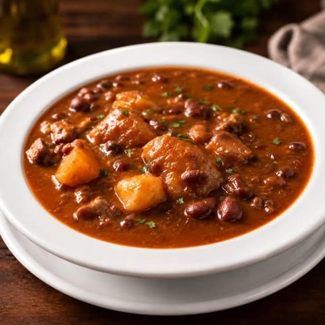 POTAJE DE FRIJOLES COLORADOS (Red Beans Stew).