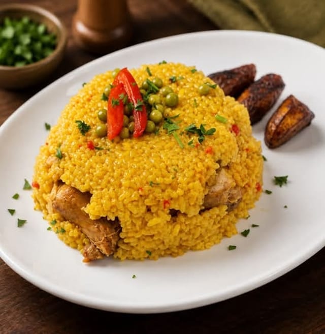 ARROZ AMARILLO CON CERDO.