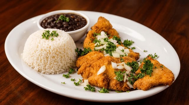 Bistec de Cerdo Empanizado.