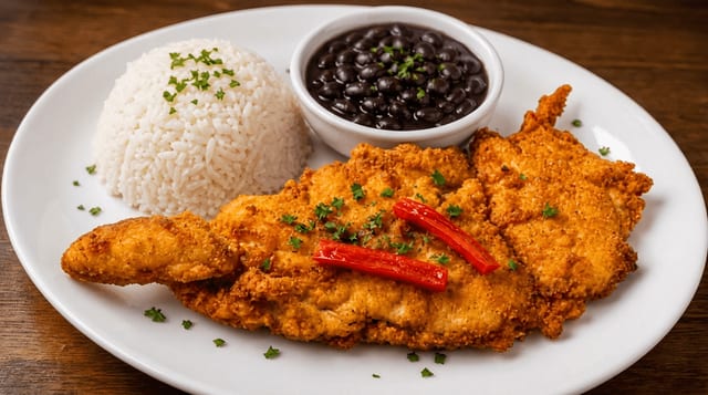 Bistec de Pollo Empanizado.