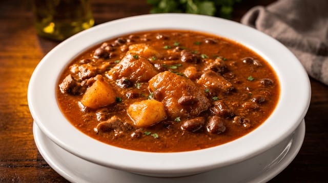 Potaje de Frijoles Colorados.